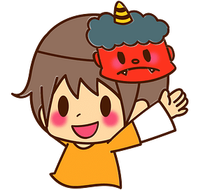 Child Boy Oni Mask