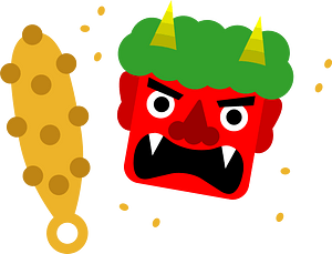 Setsubun Oni Metal Stick