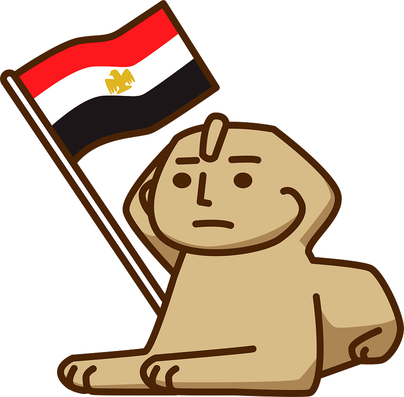 Sphinx Flag of Egypt