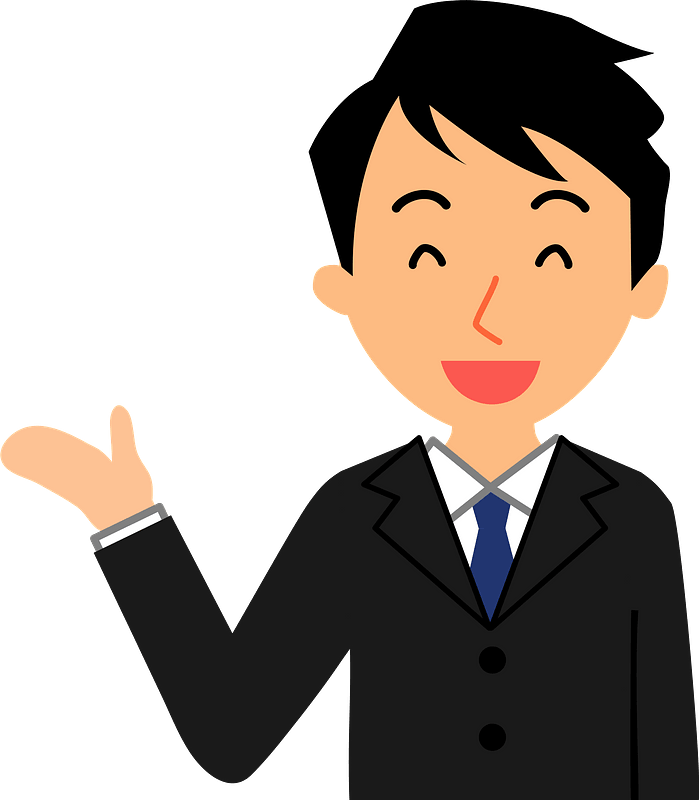 (Pete) Businessman Acting as a Guide