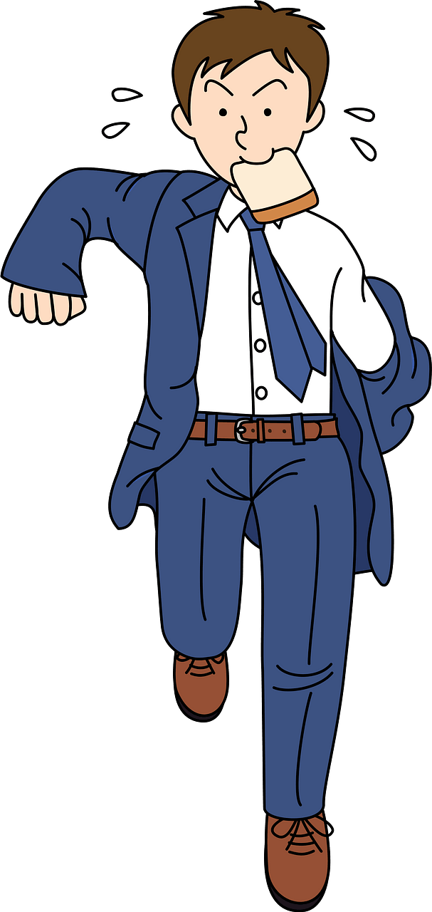 Businessman is in a Hurry