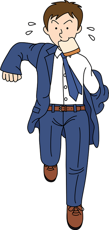 Businessman is in a Hurry