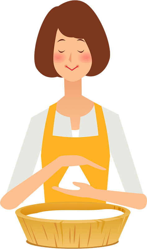Woman Cook Rice Ball
