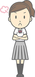 Female Student Angry