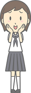 Female Student Shy