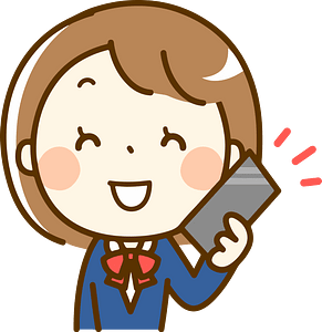 Female Student Smartphone