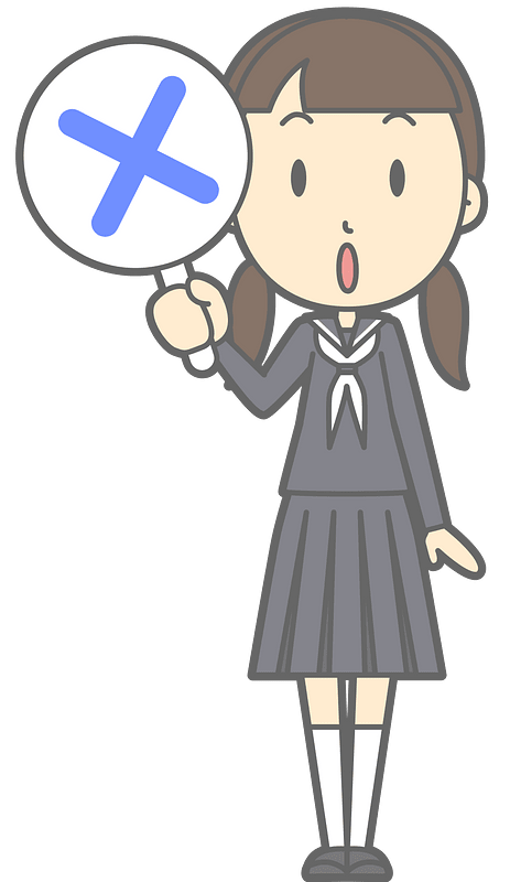 Female Student X Mistake