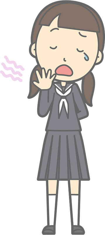 Female Student Yawn