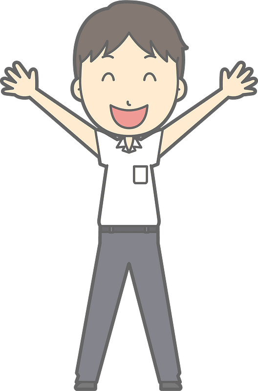 Male Student Joy
