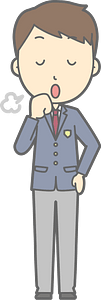 Male Student Harrumph