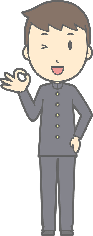 Male Student Ok Sign