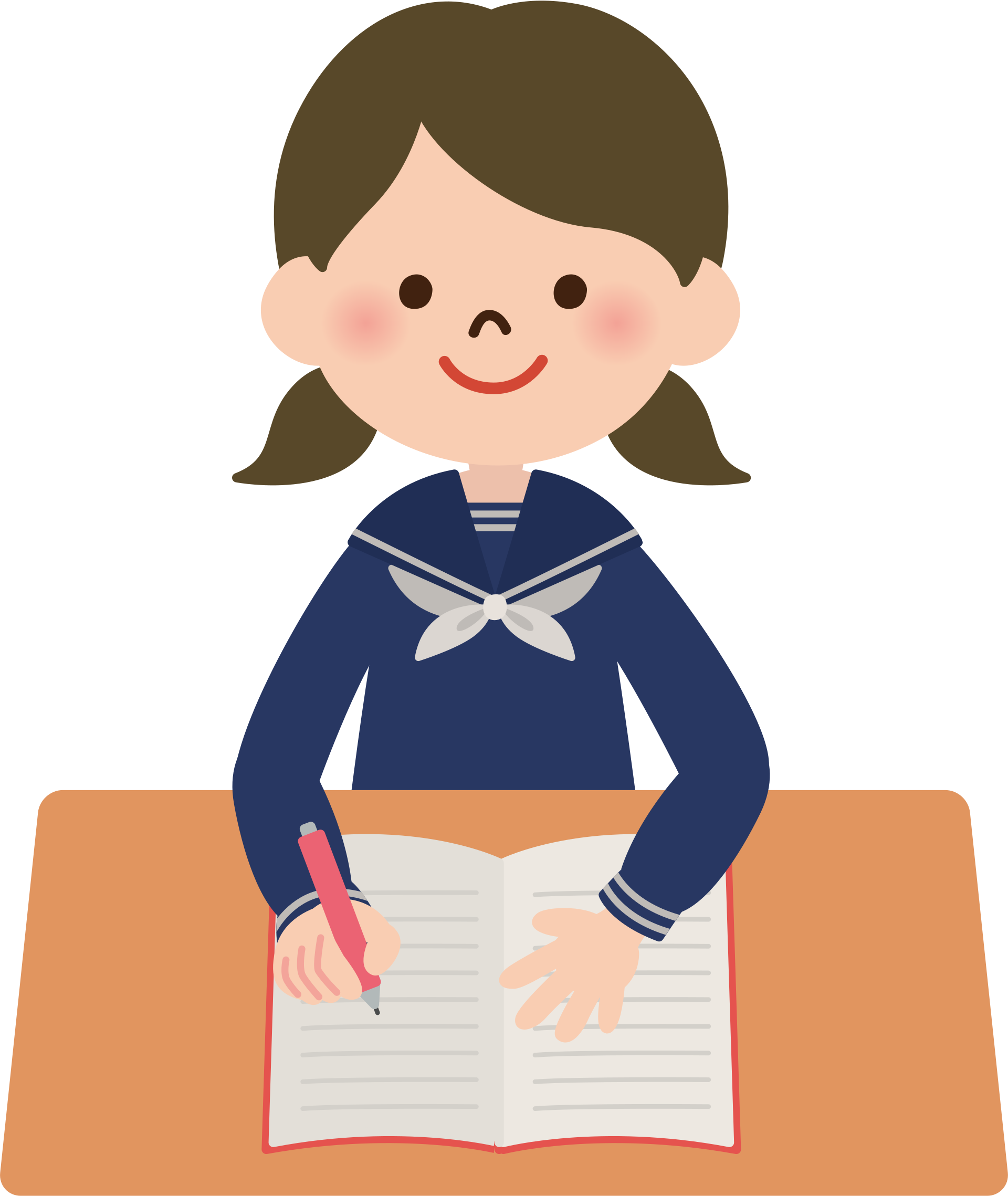 Yahoo!オークション - 放課後女子高生手書きイラスト