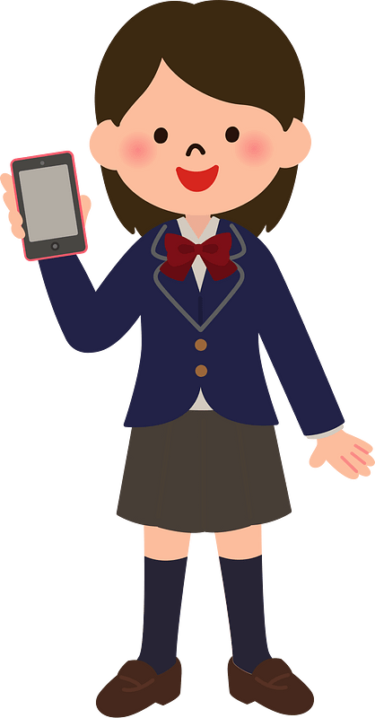Female Student Smartphone
