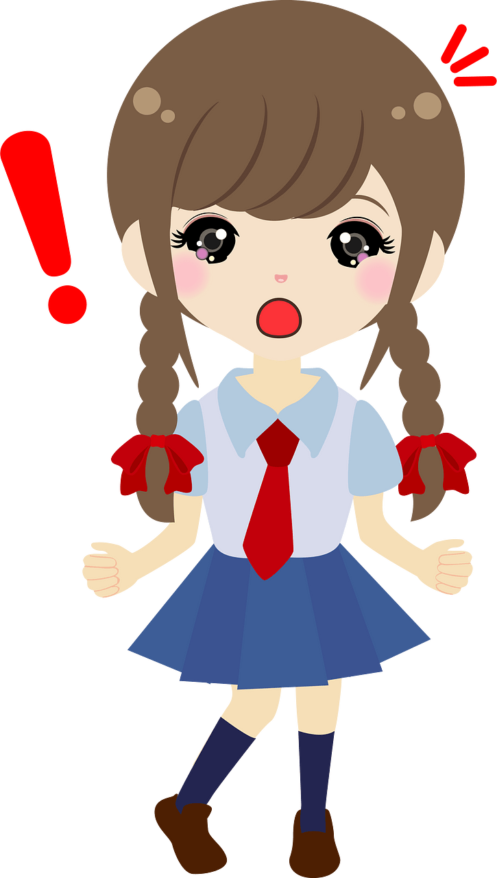 Female Student Surprised