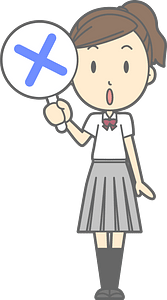 Female Student X Mistake