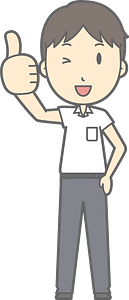 Male Student Thumbs up