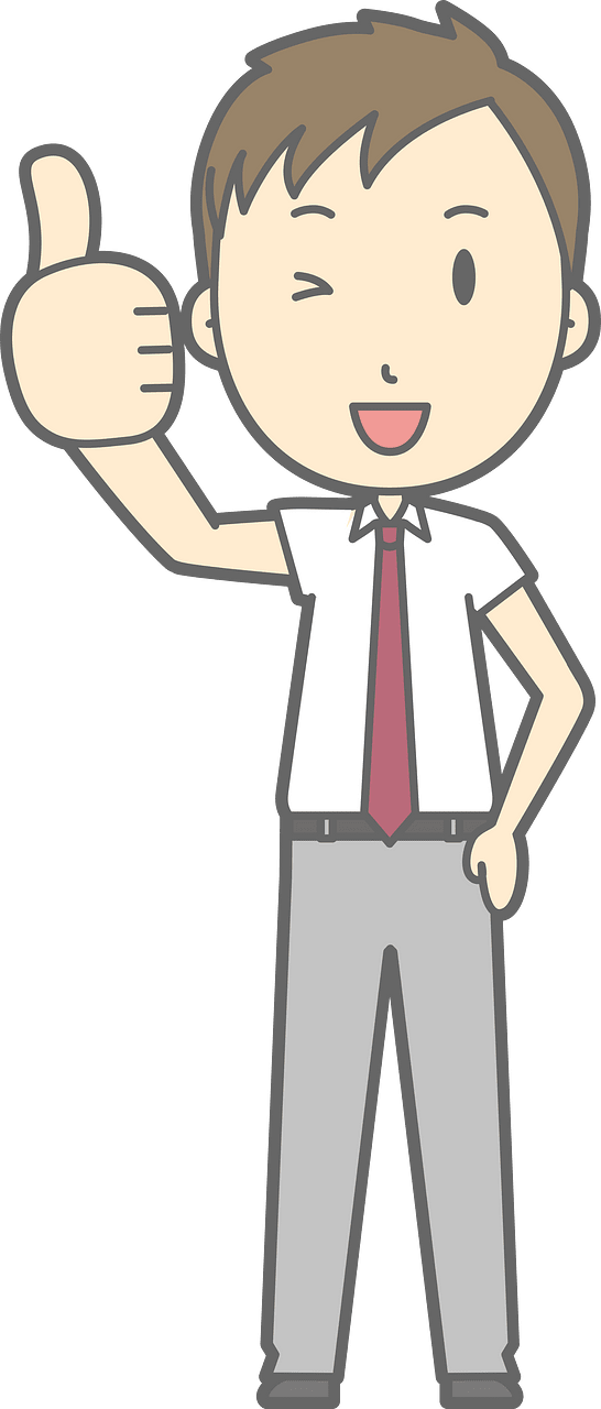 Male Student Thumbs up