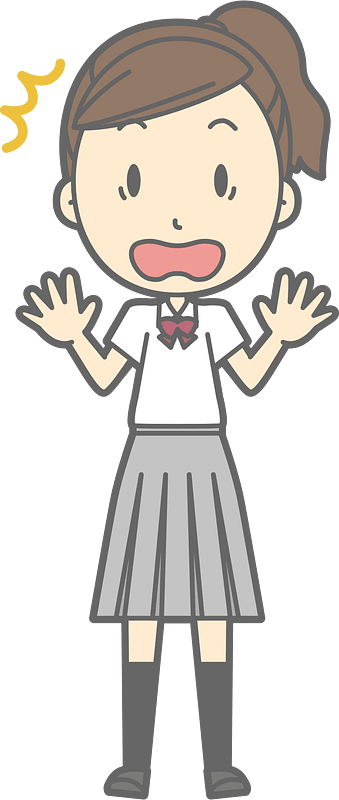 Female Student Surprised
