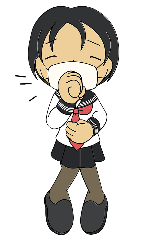 Female Student Cough Cold