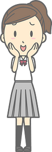 Female Student Shy