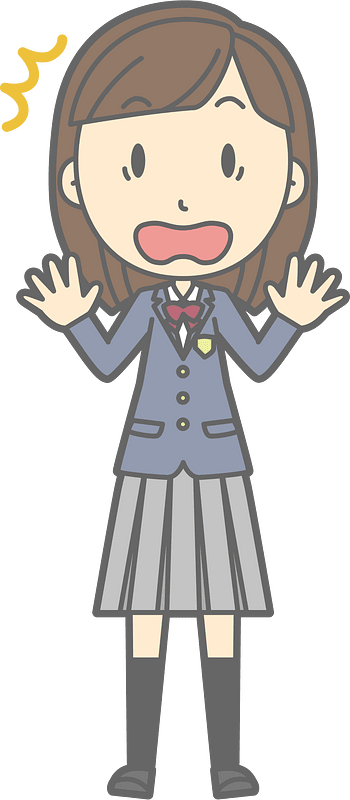 Female Student Surprised