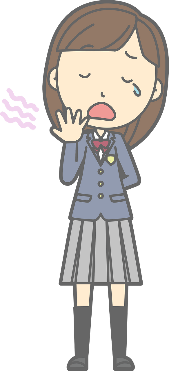 Female Student Yawn