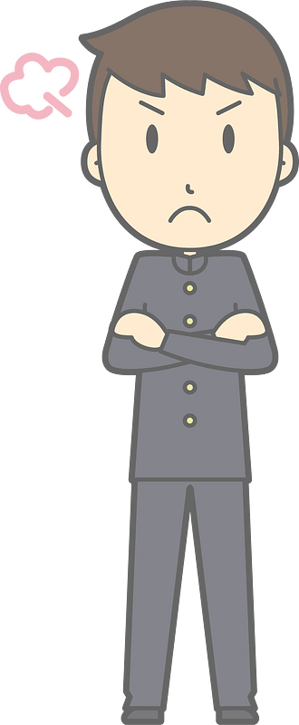 Male Student Angry