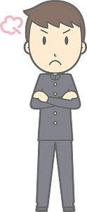 Male Student Angry