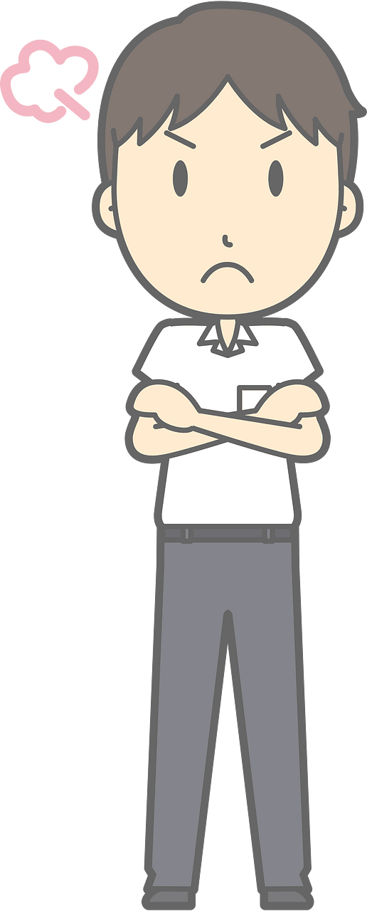 Male Student Angry