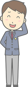 Male Student Blushing