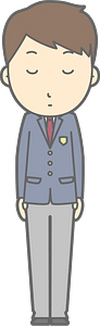 Male Student Bow