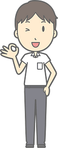 Male Student Ok Sign