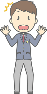 Male Student Surprised