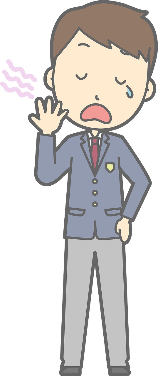 Male Student Yawn