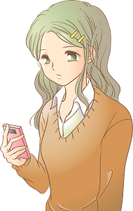 Smartphone Female Student