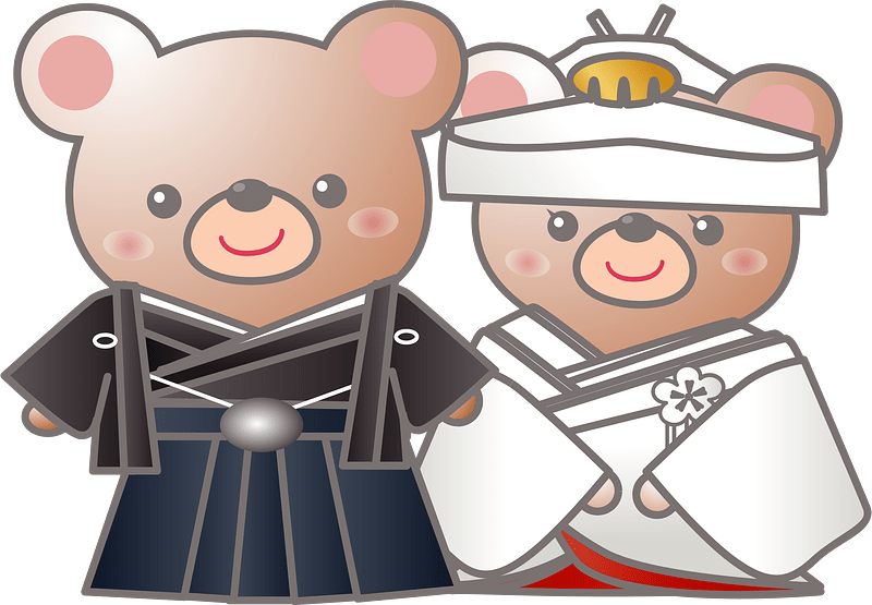 Bears Couple Wedding