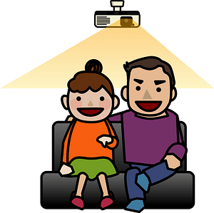 Couple Watching Movies