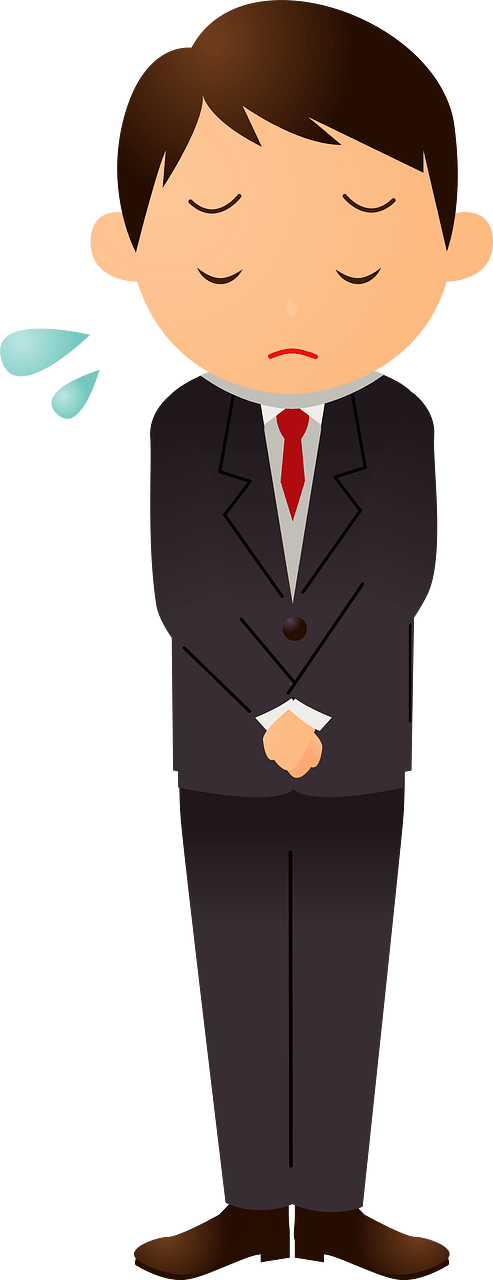 Business Man Apologize