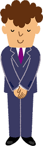 Business Man Bowing