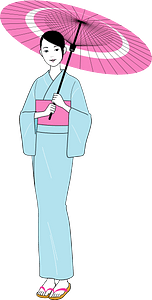 Woman Girl Yukata