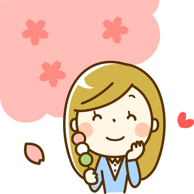 Woman Hanami Cherry Blossoms