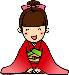 Girl Kimono New Year