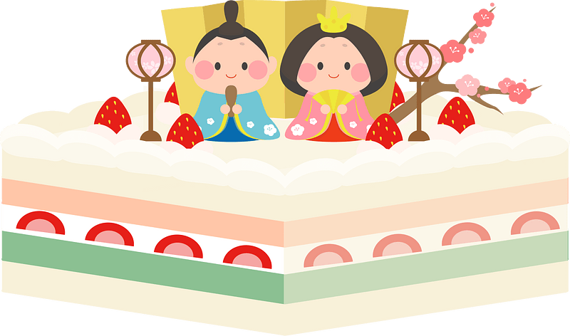 Hinamatsuri Girls Day Cake