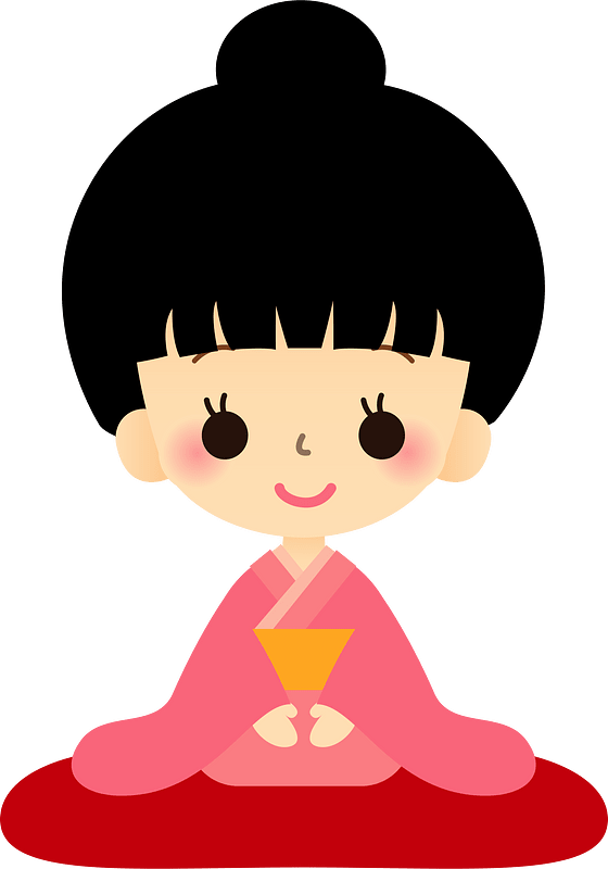 New Year Greeting Girl