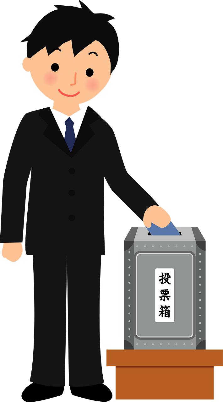Man Voting