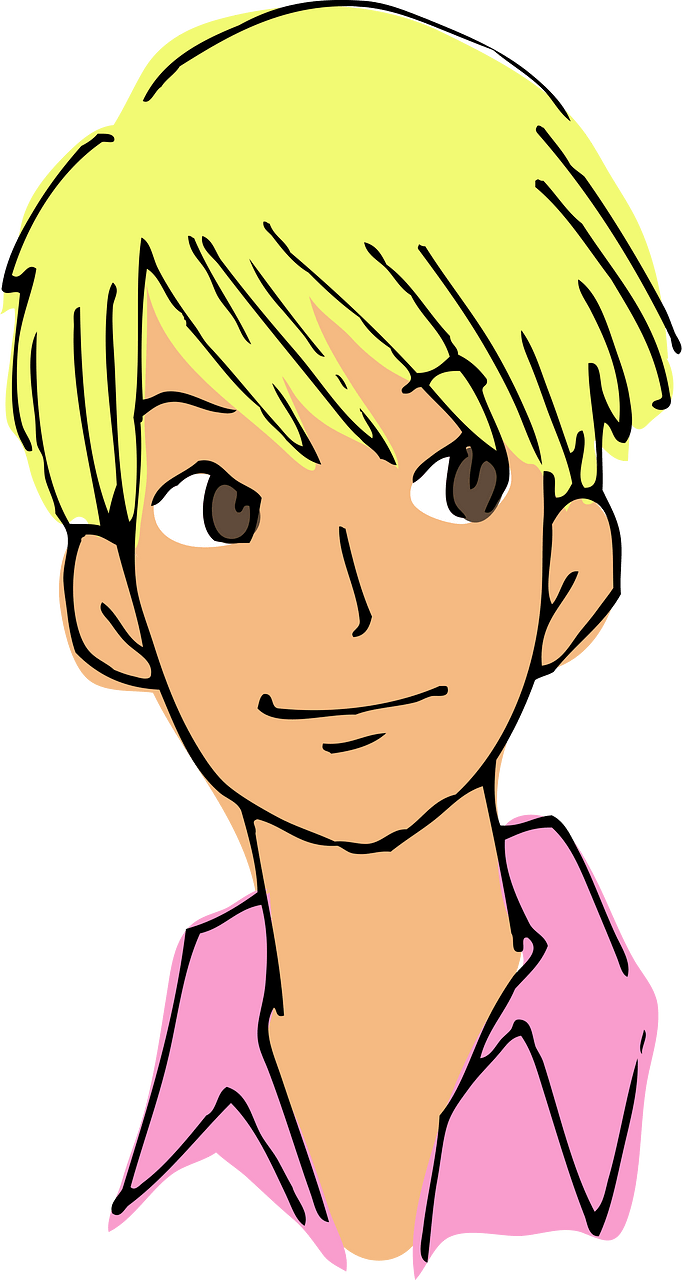 Young Man Blonde Hair