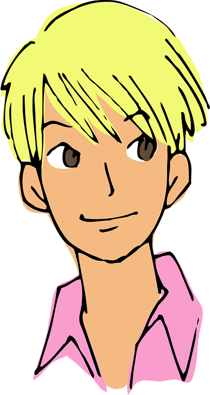 Young Man Blonde Hair