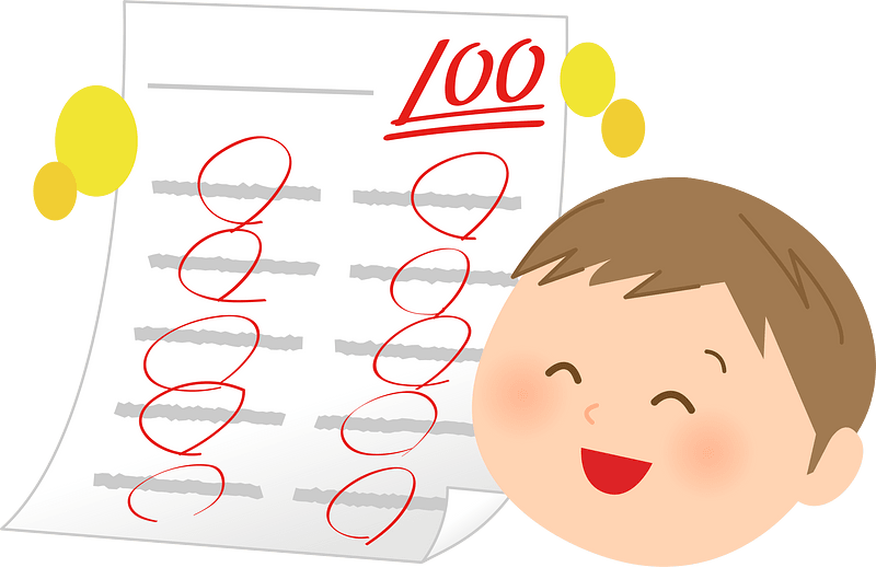 Child Boy Answer Paper
