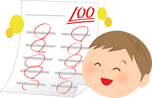 Child Boy Answer Paper