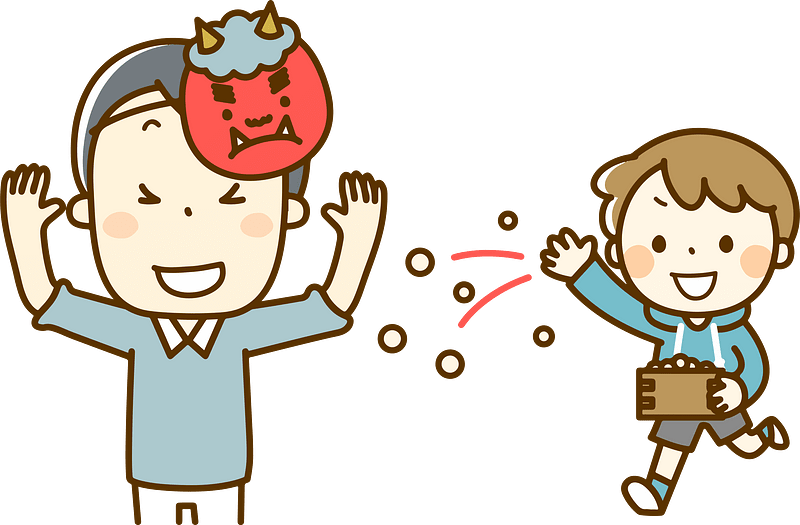 Setsubun Father Son